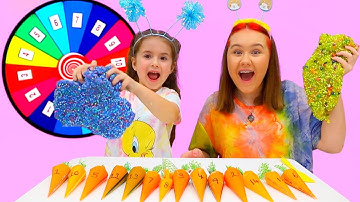 Ruby and Bonnie Mystery Slime Challenge