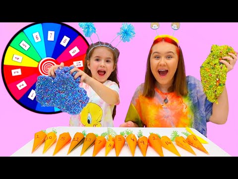 Ruby And Bonnie Mystery Slime Challenge