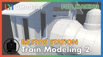 3D Modeling in Unity - Full Making Video of Modeling & Unwrapping the train in Bastos Station (2/9)