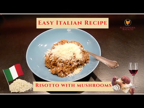 Risotto ai funghi (rice with mushrooms)⎪Easy Italian Recipe⎪@bekindfox