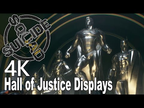 All Hall of Justice Museum Displays Squad Kill the Justice League 4K