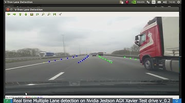 Real time Multiple Lane Detection on Jetson AGX Xavier | Test 2