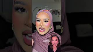 Huda Reacts to Muna Mohammed’s Baby Pink Blush Look 💗