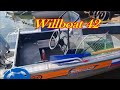 Катер Виллбот 42 К..... Willboat 42K . Проверка на скорость против течения.