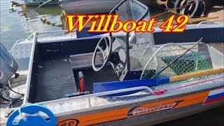 Катер Виллбот 42 К..... Willboat 42K . Проверка на скорость против течения.