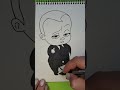 Let's Draw and Color. "The Boss Baby". #shorts #art #colors #drawing