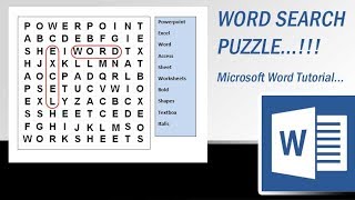 How to Design Word Search Puzzle Using Textbox Linking Feature in Microsoft Word screenshot 5