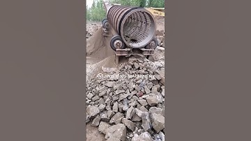 mobile trommel screen working site #trommelscreen #mobile #machine #quartz #granite #jycrusher