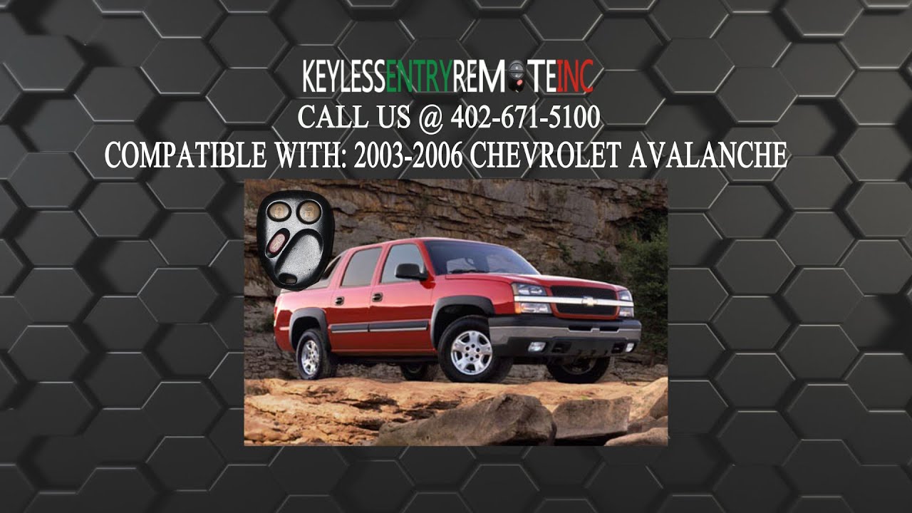 How To Replace Chevrolet Avalanche Key Fob Battery 2003 2004 2005 2006