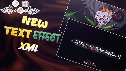 New Text Xml File  ||Attitude LyricsVideo ||Black Screen Xml| Xml File |Alight Motion#alightmotion