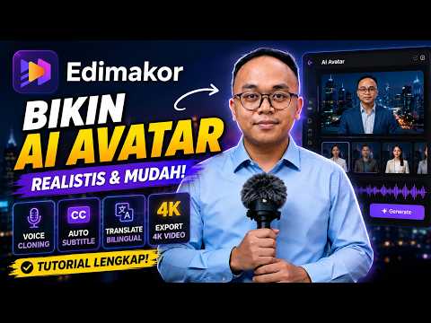 Cara Membuat AI Avatar Realistis Gratis dengan Edimakor 🔥 Cocok Buat Konten & Branding