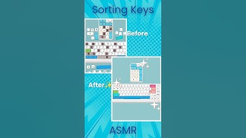 Satisfying Keyboard Sorting ASMR 😌 | Perfect Tidy level 21 #asmr #perfecttidy #keyboardasmr