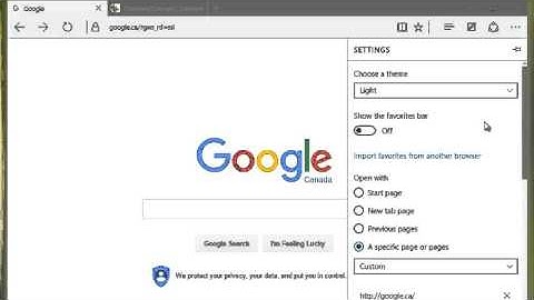 Microsoft Edge - Adding a Home Page Button