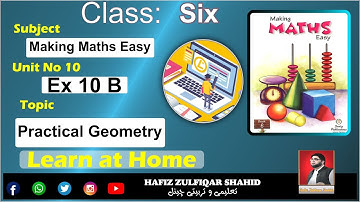 Grade 6 | MAKING MATHS EASY 6 | Practical Geometry Unit 10 Exercise 10 b