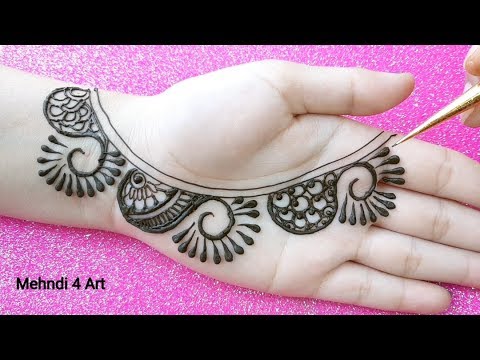 Easy Beautiful Mehendi Design Front Hand New Simple Arabic