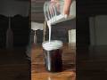 Super simple, 2 ingredient cold brew coffee with cold foam 😋 #asmr #coldbrew #coffee #coffeelover