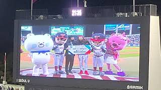 [4K] PO 1차전 MVP는 케이시 켈리 입니다!!! (6이닝 2실점 승리투수!) [2022.10.24 (VS 키움 PO 1차전) PO 1차전 MVP 시상식   인터뷰 직캠]