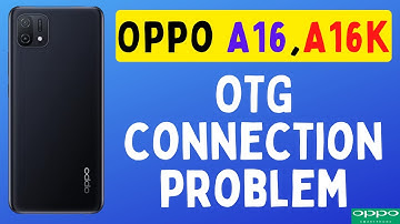 How to Fix OTG connection problem in Oppo A16,A16k , OTG not working, OTG can