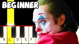 Joker Folie à Deux - Teaser Trailer - Fast and Slow (Easy) Piano Tutorial - Beginner