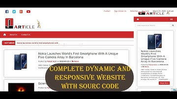 Dynamic Blog Website (Responsive) HTML, Bootstrap and PHP MYSQL