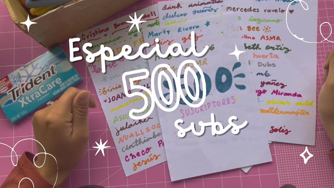 [ASMR] Especial 500 subs!! 🎉 + Saludándolos 🫰🫰 | poly asmr - YouTube