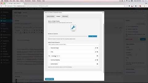 Using the shortcode builder in post editor