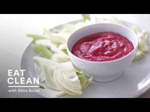 Creamy Roasted Beet Hummus - Eat Clean with Shira Bocar