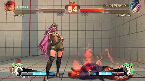 Ultra Street Fighter IV battle: Evil Ryu vs Poison