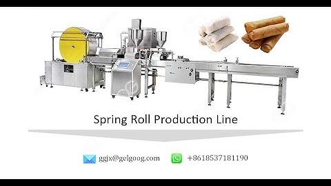 Automatic Spring Roll Making Machine Cigar Rolls Production #springroll #springrollmachine