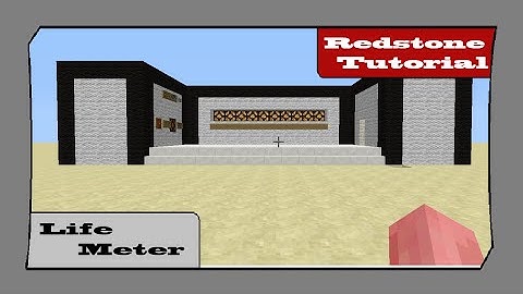 Redstone Tutorial- Hunger Games Life Meter