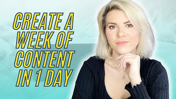 How To Create 1 Week Of High Quality Social Media Content In Less Than 3 Hours
