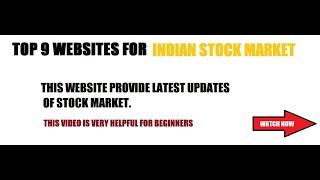 BEST & TOP 9 WEBSITES & SCREENERS FOR STOCK MARKETS|| INDIAN INTELLIGENT TRADERS.