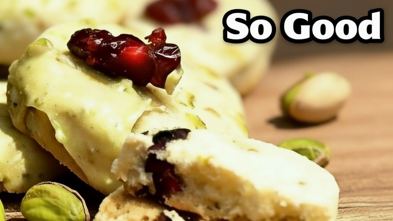 White Chocolate Pistachio Cranberry Cookies | Easy Recipe That Everyone Loves