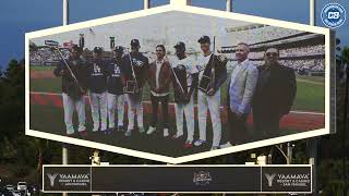 Dodgers pregame Shohei Ohtani Mookie Betts Teoscar Hernandez receive 24 Silver Slugger Awards
