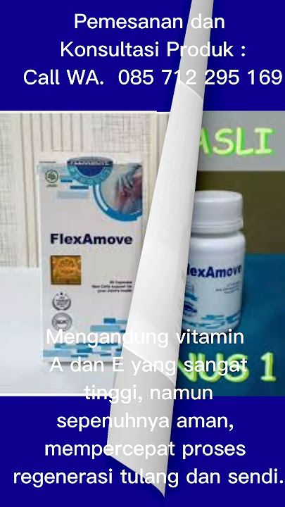 FlexAmove Ori BPOM - Suplemen Herbal Memperkuat Sendi Dan Tulang