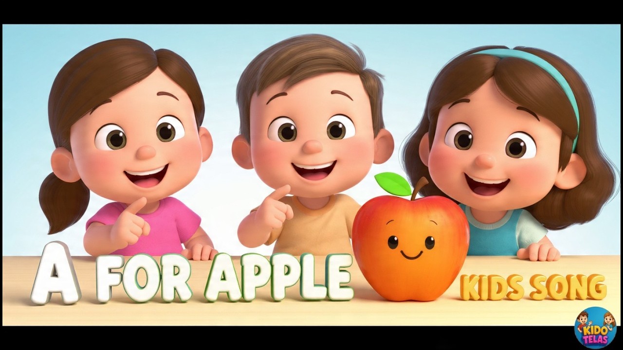 🌈 A for Apple, B for Ball   ABC Learning Song for Kids & Toddlers