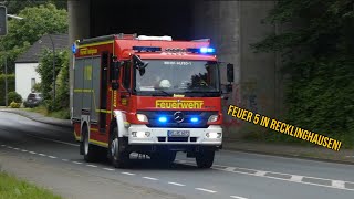 [FEUER 5 IN RECKLINGHAUSEN!] Einsatzfahrten zu einem Großbrand in Recklinghausen