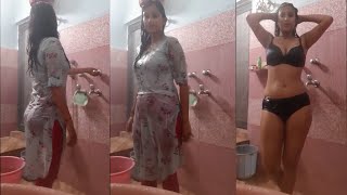 Enjoy To My Bathing Desi Bathing Vlog Hot Bath