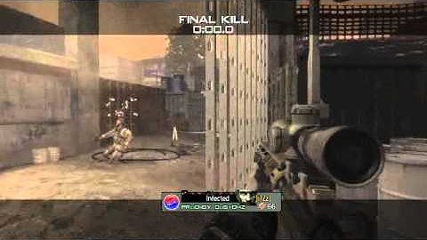 COD MW3 - MSR 3 Man Final Killcam