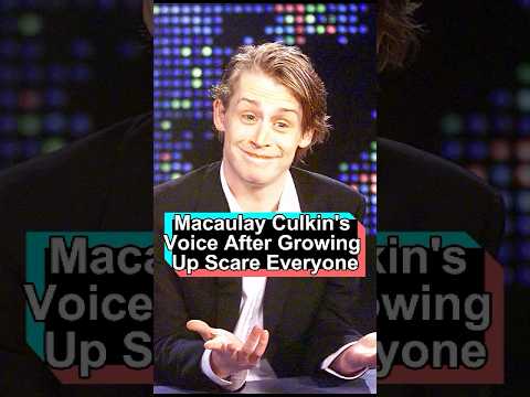 Why did Macaulay Culkin's voice after growing up scare everyone.#foryou #celebrity #fyp