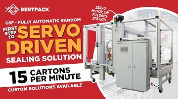 Carton Sealer - CSF - Fully Automatic Servo Driven - BestPack Packaging Systems