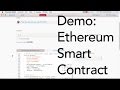 Demo: Create an Ethereum Smart Contract