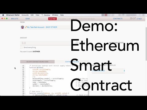 Demo: Create an Ethereum Smart Contract