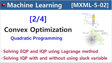 [MXML-5-02] Convex Optimization [2/4] - How to solve the EQP and IQP using Lagrange Method