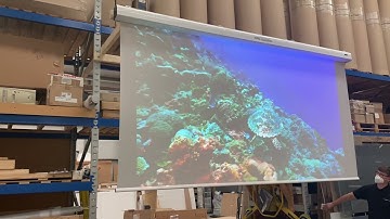 360 Dual Image Electric Roll Down Projection Screen