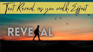 Editing Ep#9 |TEXT Reveal as you Walk in| How to make text Reveal video in VN App| Masking ||How2M