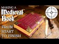 Making a medieval book  complete process from start to finish  60 hours in 24 minutes