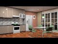 Make design interior kitchen using Sketchup