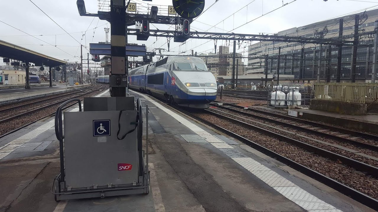 Trains At Paris Gare De Lyon Paris To Lyon Line 12 1 17 Youtube