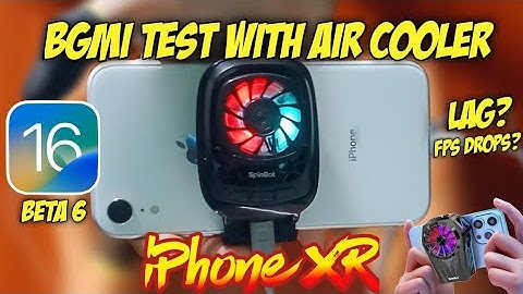 iPhone XR Bgmi Test with Air Cooler 🔥 iOS 16 Beta 6
